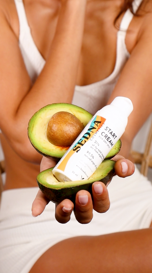 Crema facial Start Cream orgánica para piel seca y sensible, 50 ml, certificado COSMOS